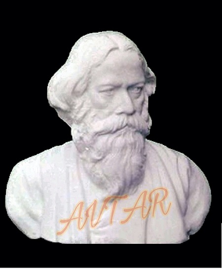 Rabindranath Tagore Marble Statue